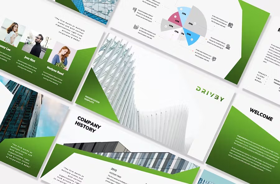 Corporate PowerPoint template 1