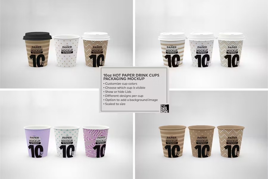 Paper beverage cup packaging 1