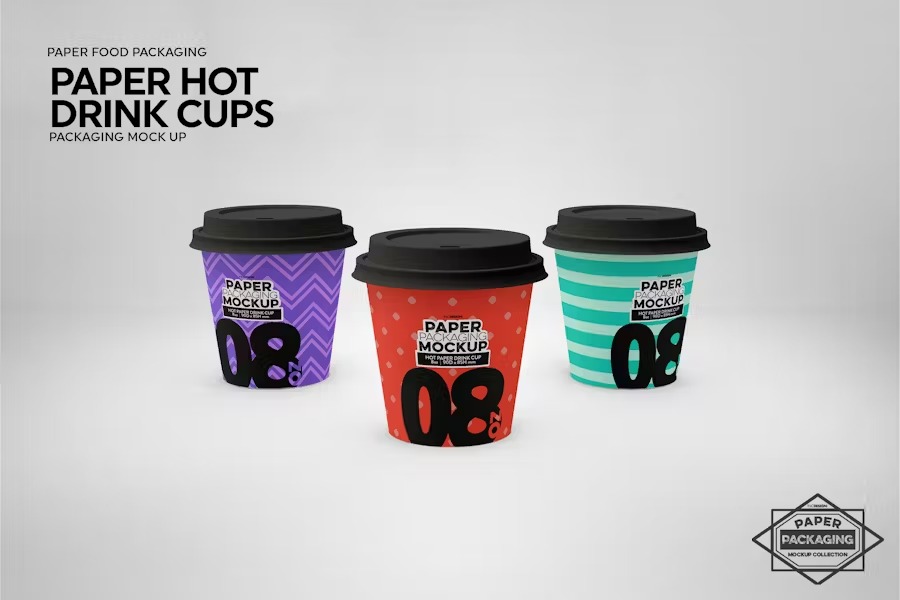 Paper beverage cup packaging 11