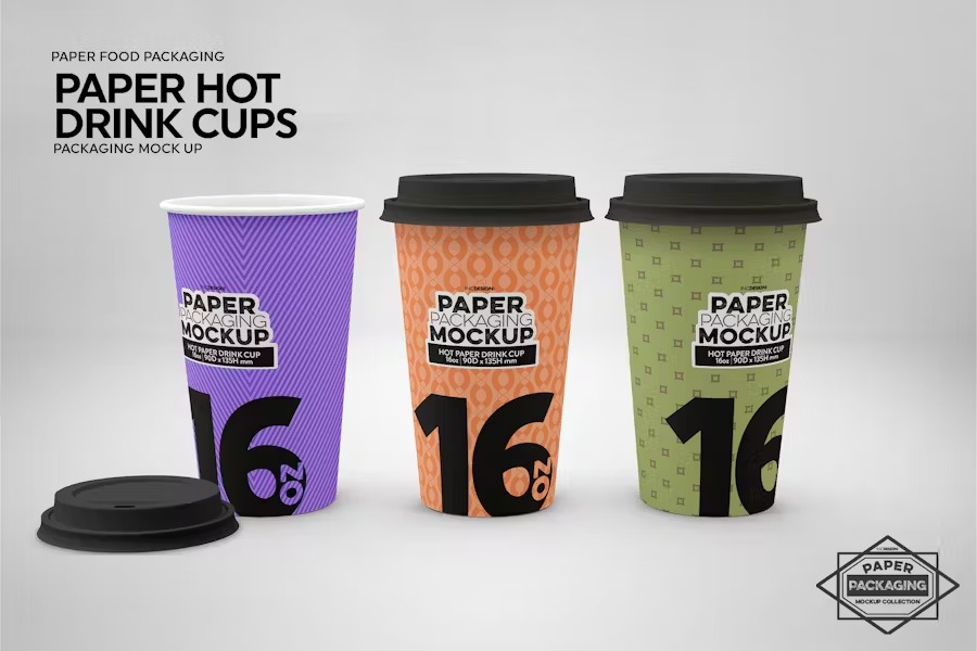 Paper beverage cup packaging 13