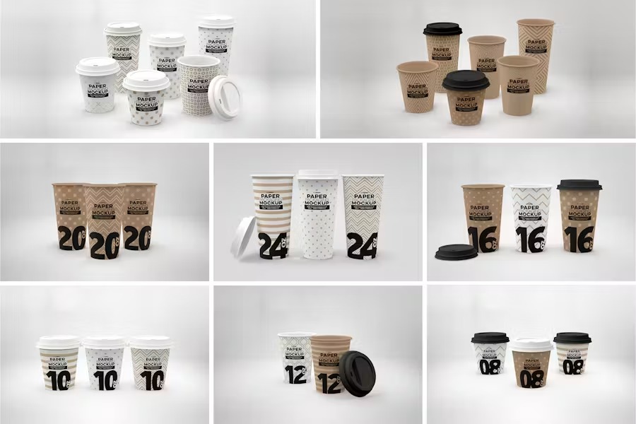 Paper beverage cup packaging 14