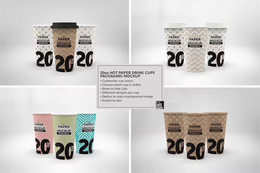 Paper beverage cup packaging 15