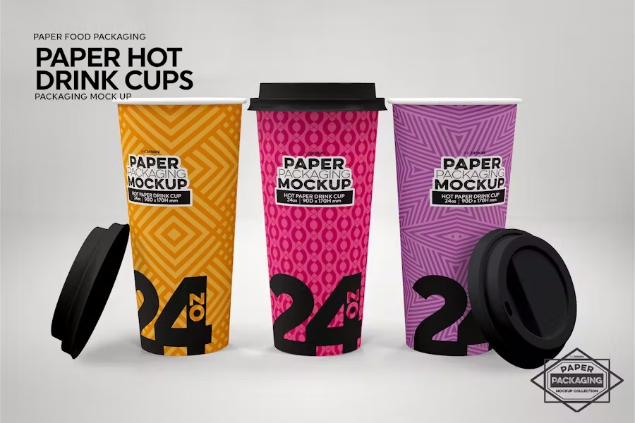 Paper beverage cup packaging 2