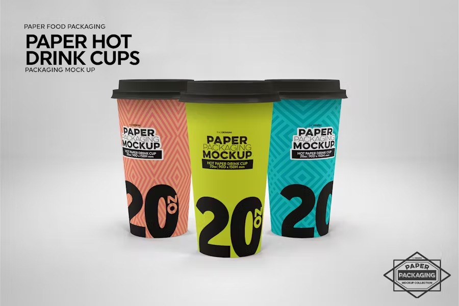 Paper beverage cup packaging 3