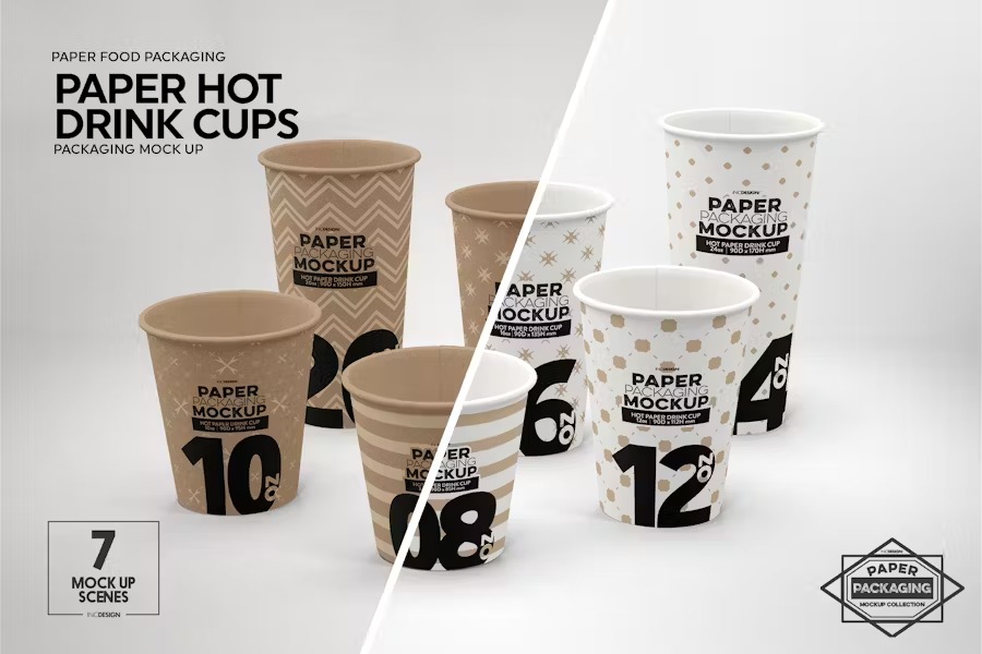 Paper beverage cup packaging 6