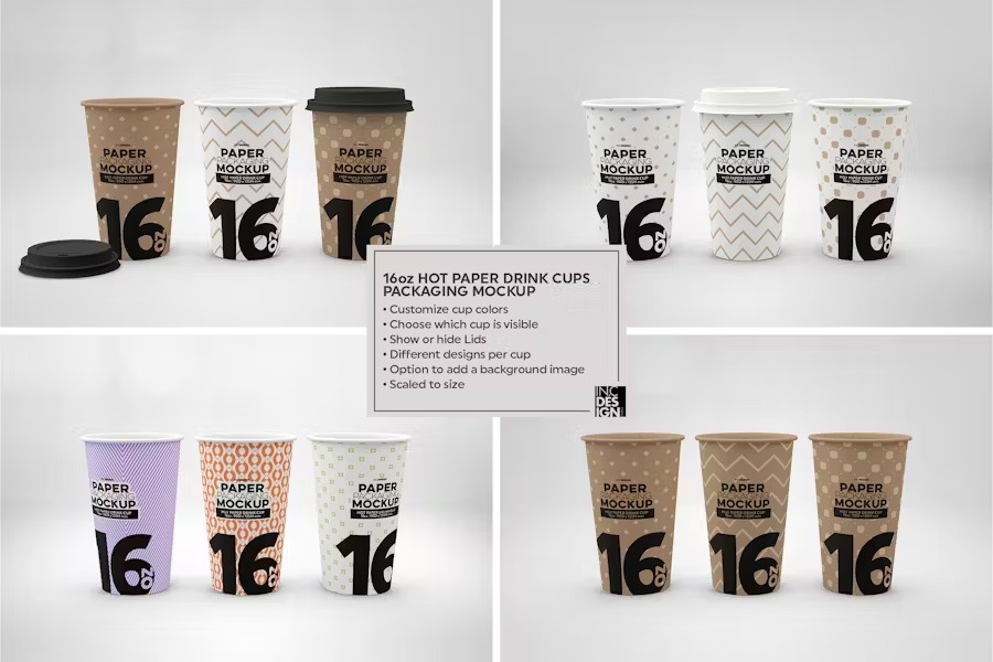 Paper beverage cup packaging 8